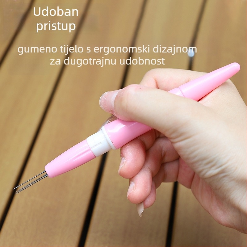 Troglava olovka za otiskivanje na filcu, ručni rad, DIY alat, zamjenjivi vrhovi