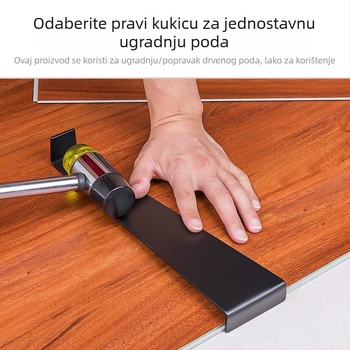 Set alata za montažu drvenog poda: kuka za povratno vučenje, alat za popravak pukotina, pomoćni alat za postavljanje, pločica za tapiranje