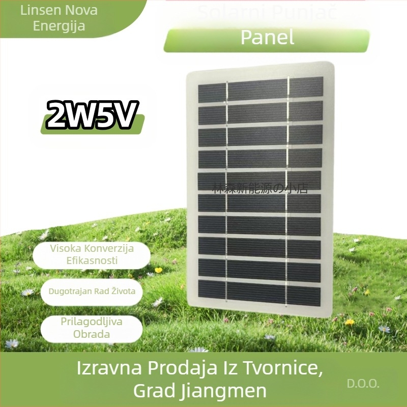 USB solarni panel za izravno punjenje telefona, 5V, polikristalne ćelije, prijenosno za vanjsku upotrebu – Linsen