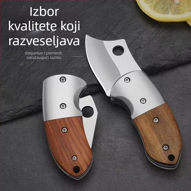 Sklopivi nož visoke tvrdoće, oštra oštrica, prijenosni outdoor nož, duljina oštrice 5 cm