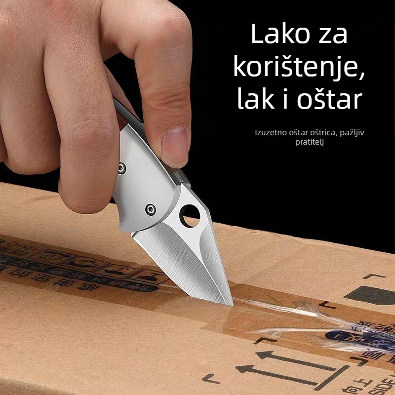 Sklopivi nož visoke tvrdoće, oštra oštrica, prijenosni outdoor nož, duljina oštrice 5 cm