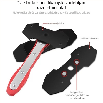 Alat za podešavanje kočnog klipa s zupčanim mehanizmom, odvajalica klipa i alat za povratak kočnice; čelik, težina 1,2