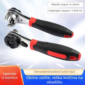 Sail zhe ratchet ključ od kromolibden čelika, elektroplatirani završni premaz, dvostruki rad, težina 460 g