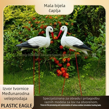 Plastična ukrasna ptica za vanjski vrt, materijal PE, blow molding, pastoralni stil, simulirana životinja
