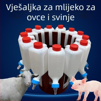 Bočica za mlijeko za životinje – plastična, visi tip, za ovce, svinje, pse, mačke i janjadi