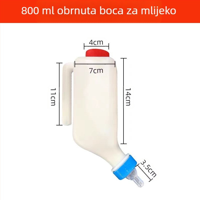 Bočica za mlijeko za životinje – plastična, visi tip, za ovce, svinje, pse, mačke i janjadi