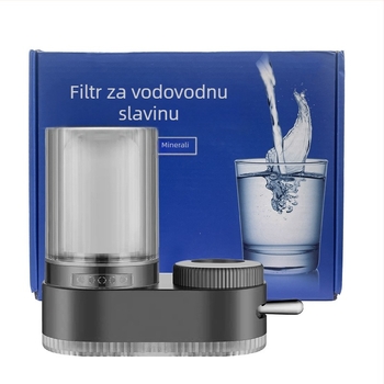 Filter za vodu na slavinu, kućni, keramički filtr, koji se može prati (Razina filtracije 1; Dvostruki izlaz; Zamjenjivi element filtra)
