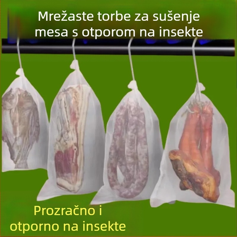 Najlon mrežasta vreća za sušenje mesa s zaštitom od insekata i muha, prozračna (Marka: other; Porijeklo: Kina; Materijal: Other)