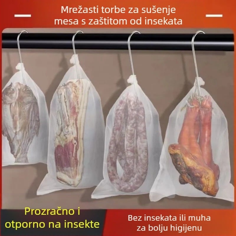 Najlon mrežasta vreća za sušenje mesa s zaštitom od insekata i muha, prozračna (Marka: other; Porijeklo: Kina; Materijal: Other)