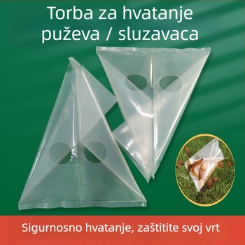 Torba za lov na puževe, plastična vrećica, debljina 0,14 cm, ambalaža, za kontrolu puževa