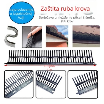 PP plastične šipke protiv ptica za krovište – odbijaju ptice i šišmiše, model MZK198, marka US-China Kai, mogućnost privatne marke