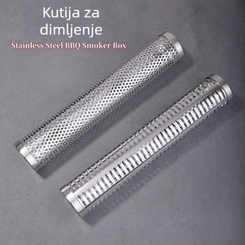 Cijev za dimljenje od nehrđajućeg čelika za roštilj, višekratna uporaba, mogućnost tiskanja logotipa, marka HEGNMING-MADE