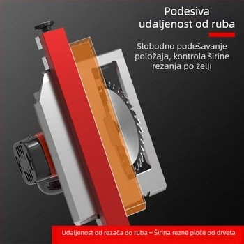 Prilagodljiva osnova stroja za rezanje – pozicionirajući alat s podesivom udaljenosti od ruba i baza za bušenje za rezanje drvenih ploča