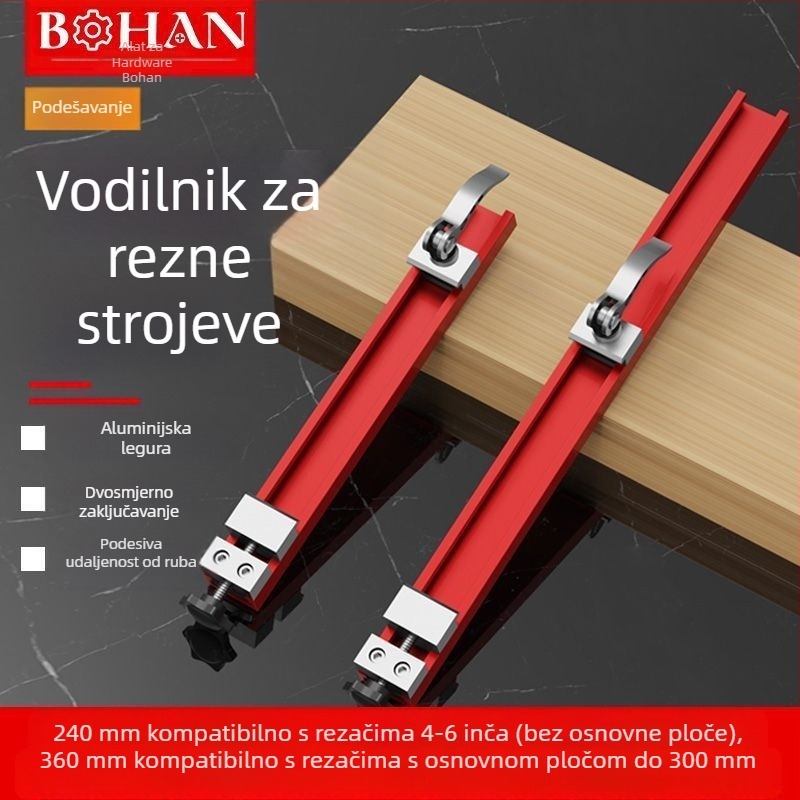 Prilagodljiva osnova stroja za rezanje – pozicionirajući alat s podesivom udaljenosti od ruba i baza za bušenje za rezanje drvenih ploča