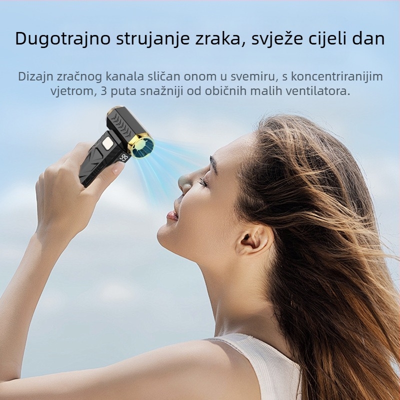 Ručni usisavač s ugrađenom baterijom 4000–6000mAh, brushless motor, 10W, 6 brzina puhanja i usisavanja, noćno svjetlo.