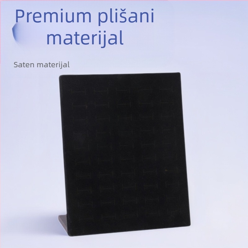 Držač za naušnice, tipa L, plastični, kućište od spužve, jednodijelni sloj, proces bušenja