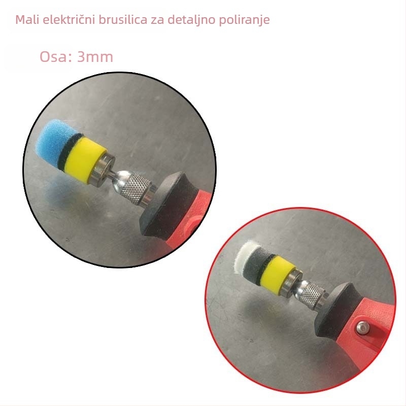 Set glava za poliiranje gumeni za felge automobila, marka Car polish, materijal: spužva, tvrdoća: 5