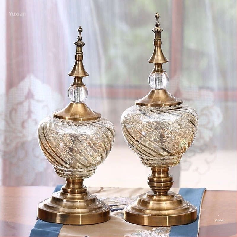 Dekorativna skulptura u obliku lonca, moderni umjetnički stil; materijal: legura sa srebrnim ili zlatnim premazom; zanat: drugo; poklon: rođendan