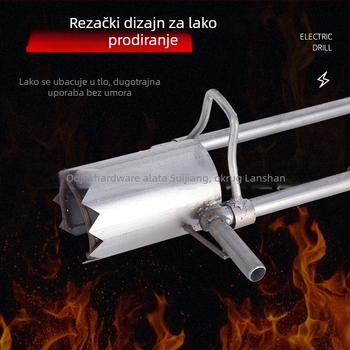 Transplantator mladih biljaka — Željezni alat za presađivanje i kopanje rupa