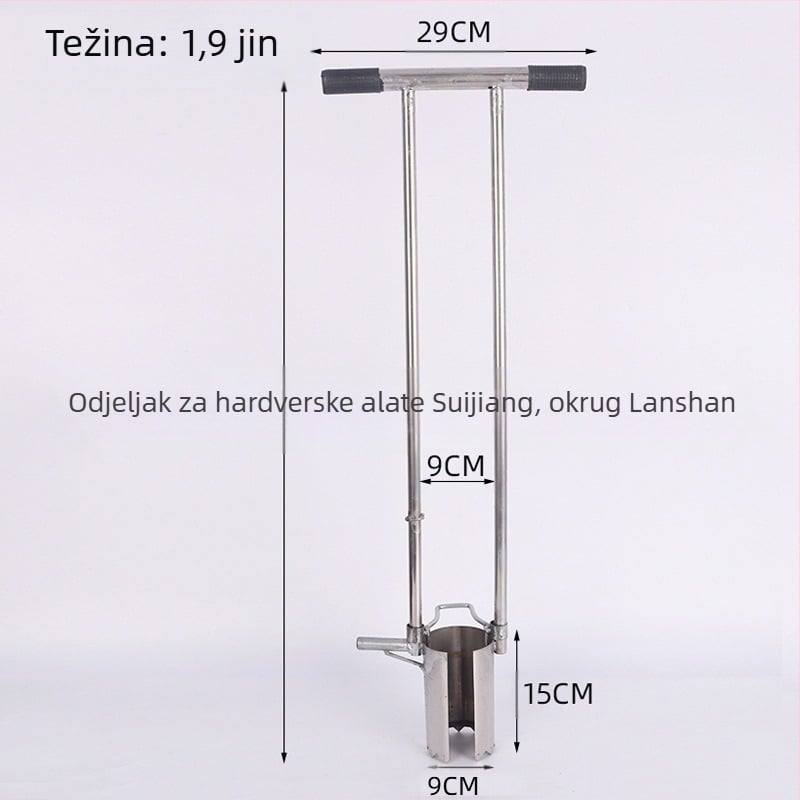 Transplantator mladih biljaka — Željezni alat za presađivanje i kopanje rupa