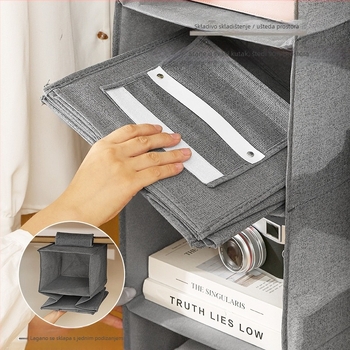 Torba za garderobu za vješanje od netkanog materijala, velik kapacitet — model 01B1502 — za skladištenje u spavaćoj sobi