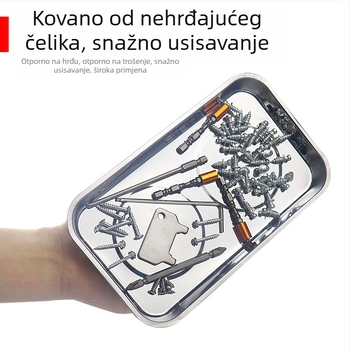 Magnetska posuda za vijke, nehrđajući čelik, 1 set, kućna upotreba