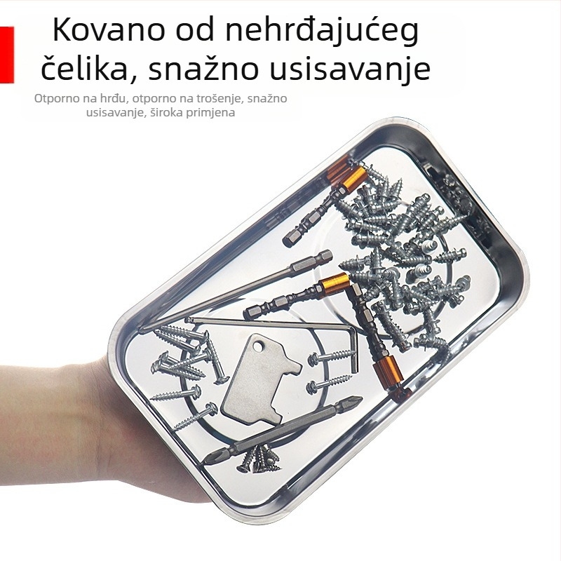 Magnetska posuda za vijke, nehrđajući čelik, 1 set, kućna upotreba