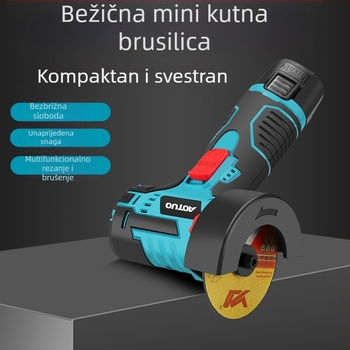 Bežični kutni brusilica s litijskom baterijom – za rezanje i brušenje, 220V, 1,6 kg, uključeni pribor