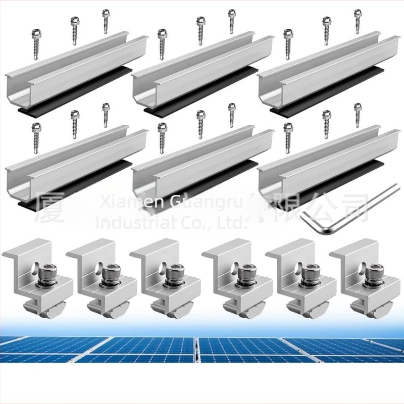 U-oblik vodilica tračnica, 6-dijelni set, aluminijska legura, model ING-SUR-6-piece, anodiziran