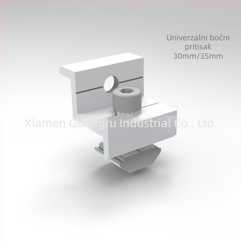 U-oblik vodilica tračnica, 6-dijelni set, aluminijska legura, model ING-SUR-6-piece, anodiziran