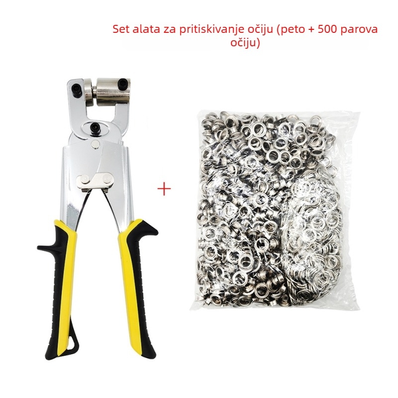 Ručni alat za oči s blokadom za platno – prijenosan, materijal: legura i željezo, elektroplating