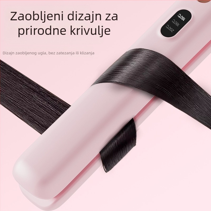 Dualni USB napajani uređaj za izravnavanje i uvijanje kose, 220V, 25W, 300 g, Model 001