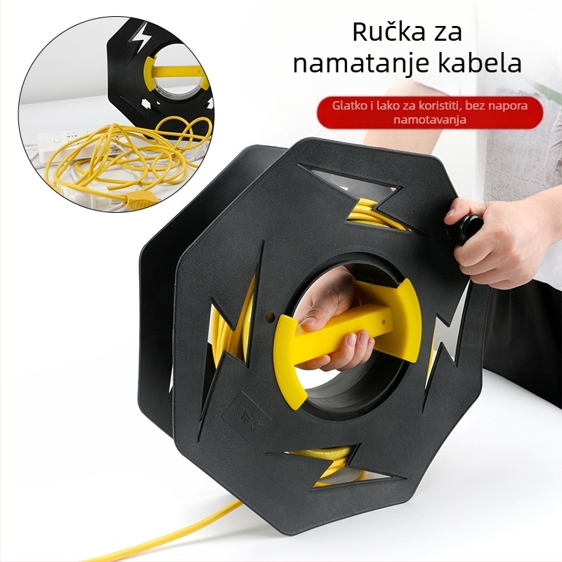 Prijenosni kabelski valjak — prazan valjak za navijanje, izolacija do 1000V, britanski stil/metrički format