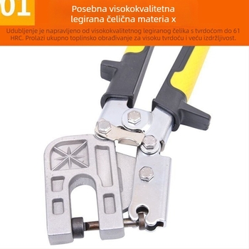 Kliešte za bušenje stropa za lagani čelični okvir – uštedu napora, bez nitu, profesionalni puni set