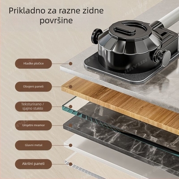 Bez bušenja, univerzalni držač tuš glave s usisnom čašom, podesivi držač za kupaonicu, ABS materijal, elektroplatinirani premaz