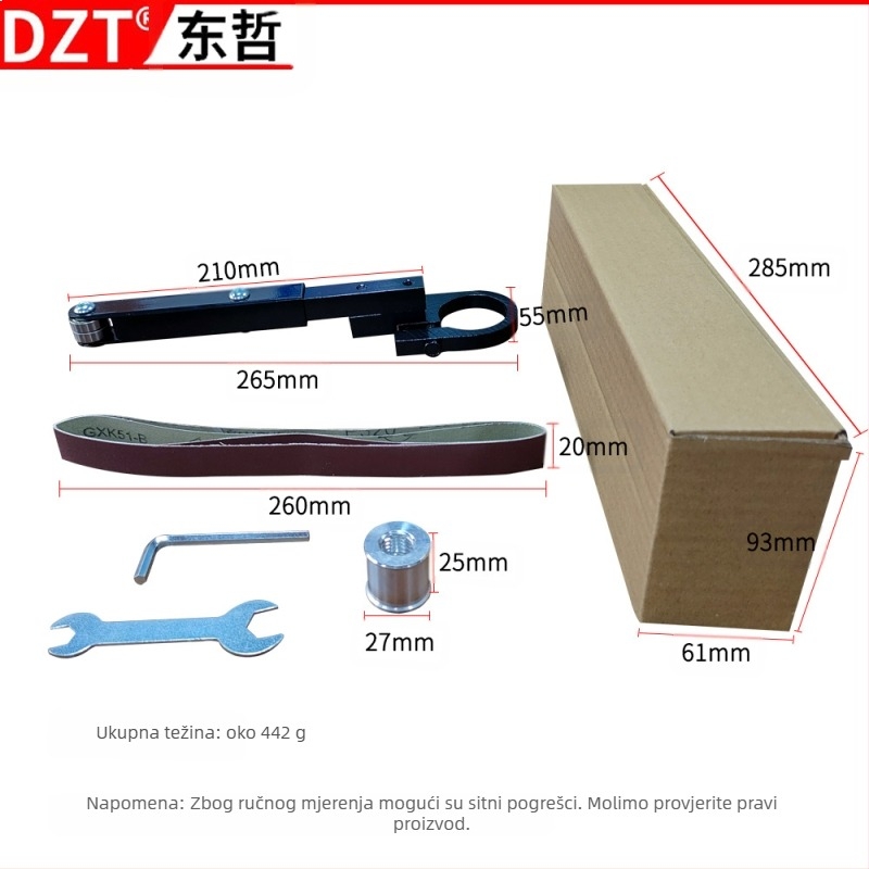 DZT Model 100 Mini Električna Kutna Brusilica s Nosačem i Glavom za Brušenje za Drvnu Industriju – Kućna Upotreba, 220V