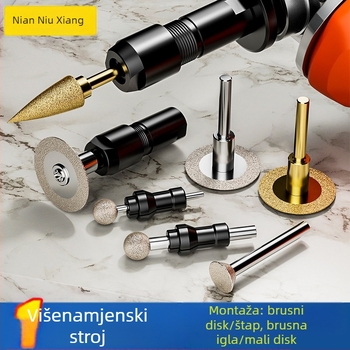 Tip 100 konverzijska glava za ravno brusilicu — čeljust 3 mm/6 mm, čelik, Xinshi Hardware