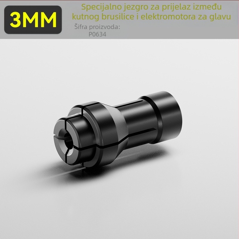 Tip 100 konverzijska glava za ravno brusilicu — čeljust 3 mm/6 mm, čelik, Xinshi Hardware