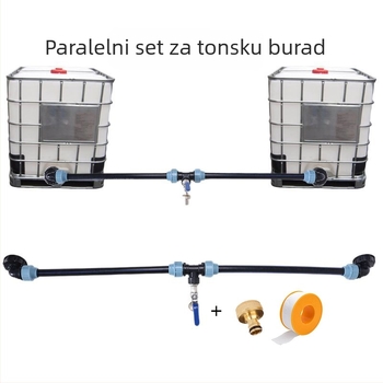 Spojnik ventila za IBC bačvu s vrtom, navojno spoje, bakreni Nip, serija 4 tona bačvi