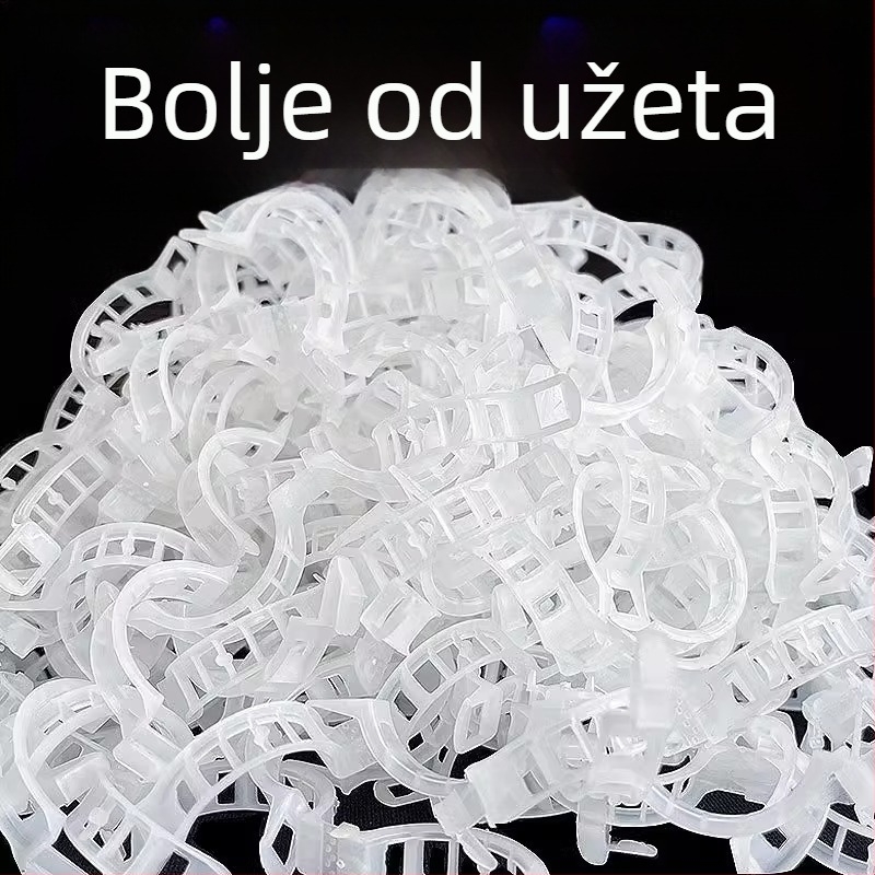 Fiksni klip za biljke – plastični klip za vinovu lozu i penjačke biljke, vrt i staklenik