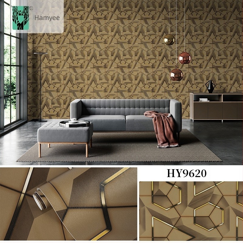 Samoljepljive 3D geometrijske tapete, PVC materijal, PVC sloj, poseban dekorativni stil, lagani luksuz