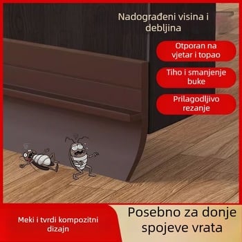 Donji brtveni pojas vrata — otporan na vjetar, zvučna izolacija, protiv insekata i žohaca; Kaixin; Tip: Default items; Kompatibilni modeli: Default items; Obrada: Ne