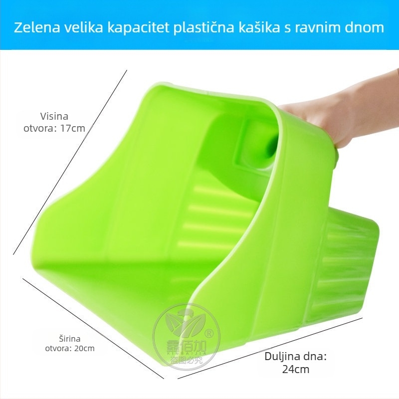 Xinbaijia lopatica za hranu za svinje, goveda i ovce — debeli dizajn, veliko plosnato dno, čvrsta i izdržljiva