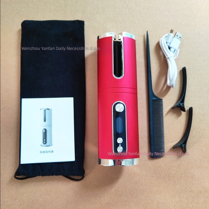 Automatska lokna – prijenosni bežični mini okretni uvijač za kosu, 34 W, promjer grijanja <15 mm, 6 razina podešavanja temperature