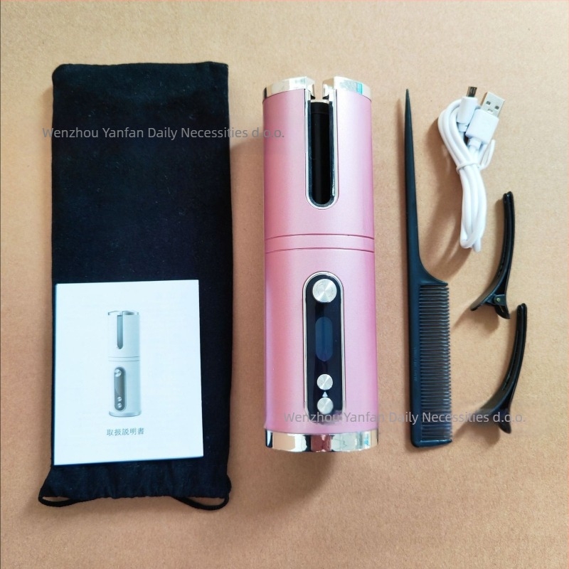 Automatska lokna – prijenosni bežični mini okretni uvijač za kosu, 34 W, promjer grijanja <15 mm, 6 razina podešavanja temperature