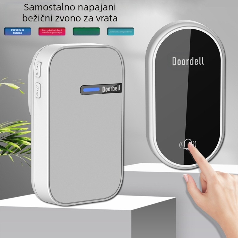 Daljinski zvonac za kućnu upotrebu, samostalno napajanje, domet 200 m, LC06B, 38-toni zvuk, 0,25 W, 220 V