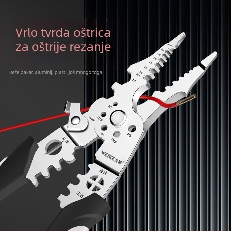 21-in-1 višenamjenske kliješta za skidanje izolacije žica – električarska alat industrijske klase za odizoliranje i krimpanje