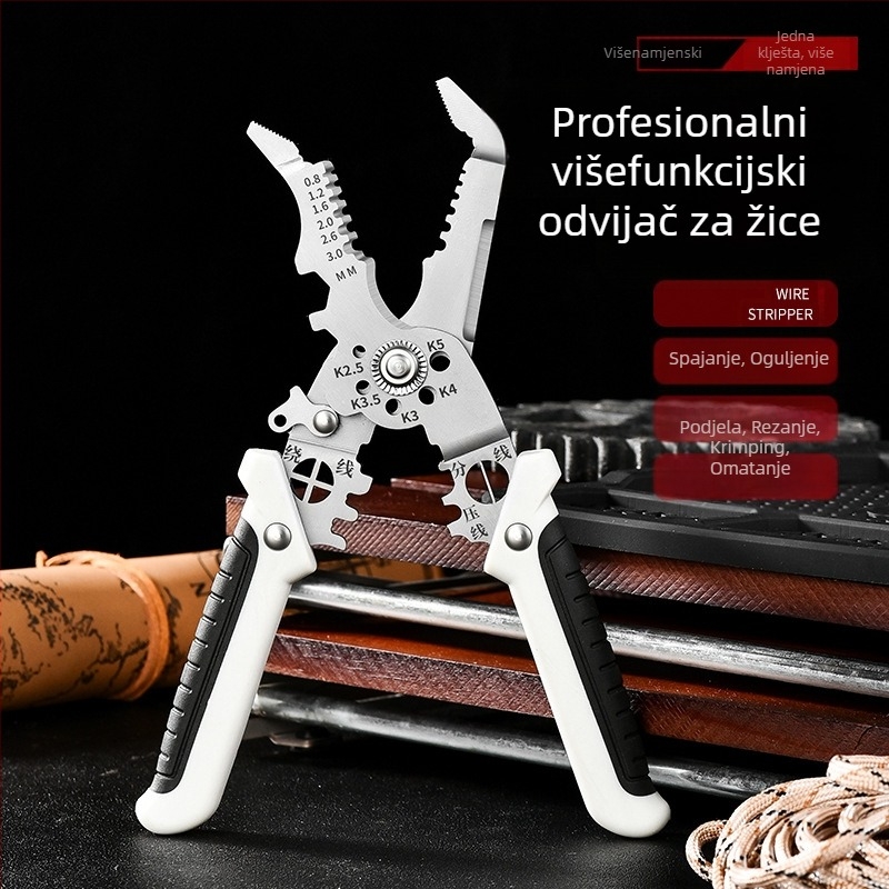 21-in-1 višenamjenske kliješta za skidanje izolacije žica – električarska alat industrijske klase za odizoliranje i krimpanje