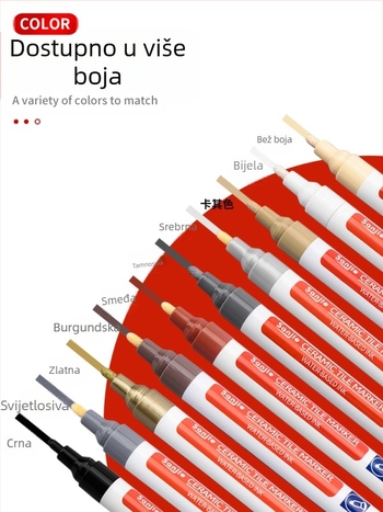Marker za fuge keramičkih pločica – alat za popravak fuga i promjenu boje fuga (za keramičke pločice; popravak fuga; brtvljenje)