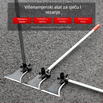 Višenamjenska lopata-kosa od visokog manganskog čelika; za sječu, rezanje i kopanje; za vanjsku upotrebu; model: Višenamjenska lopata-kosa